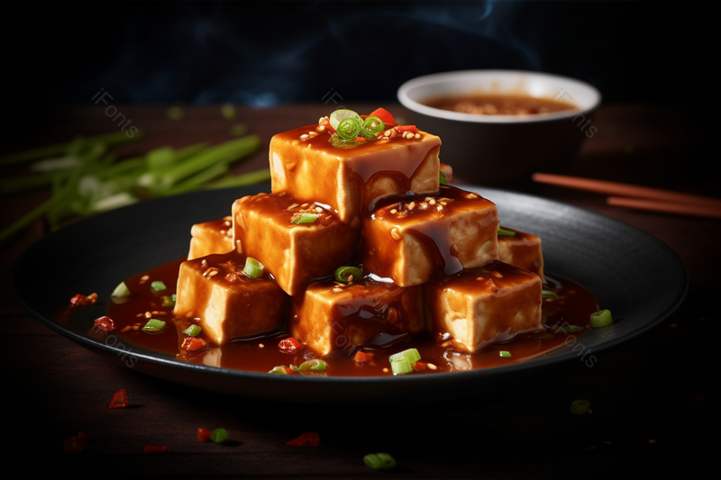 色香诱人的爆辣的嫩豆腐美食,高清,摄影图,摄影图片,图片大全,摄影图免费下载